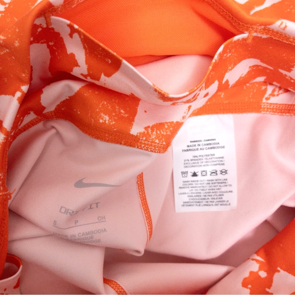 ☀️3/$20 Nike Women's Orange Bike Shorts - Picture 5 of 11